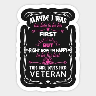 This Girl Loves Her Veteran Sticker